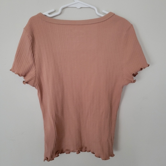Aeropostale Seriously Soft Shrunken Tee (2) M white chocolate malt - Picture 3 of 7